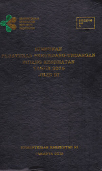 Himpunan Peraturan Perundang-undangan Bidang kesehatan Tahun 2016 Jilid III