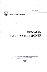 Pedoman Pengisian Kuisioner Riset kesehatan Dasar