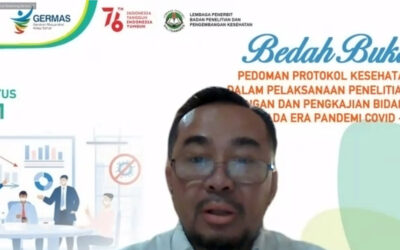 Bedah Buku Pedoman Protokol Kesehatan Dalam Pelaksanaan Penelitian, Pengembangan dan Pengkajian Bidang Kesehatan Pada Era Pandemi Covid-19