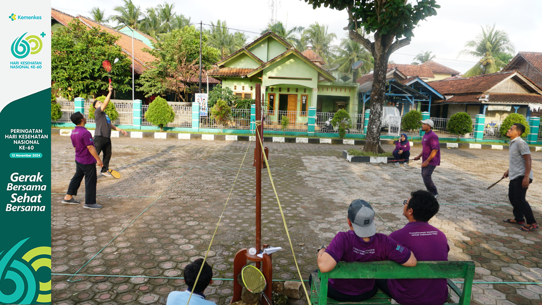 Semangat Bergerak dalam Bulu Tangkis HKN di Labkesmas Pangandaran