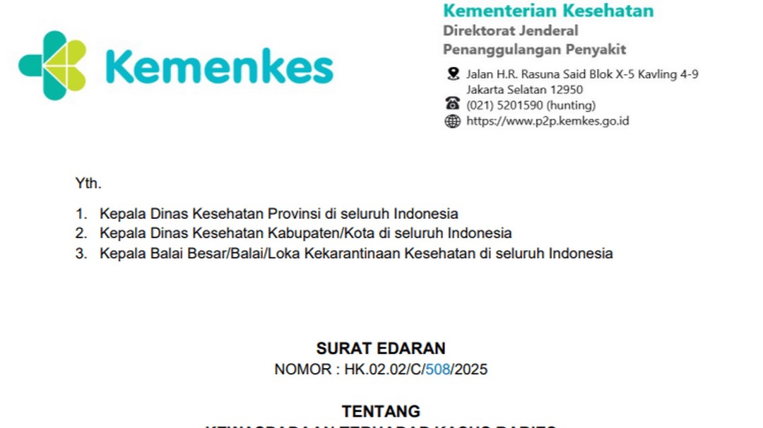 Tingkatkan Kewaspadaan! Kemenkes Imbau Penguatan Pencegahan Rabies di Masyarakat dan Fasilitas Kesehatan