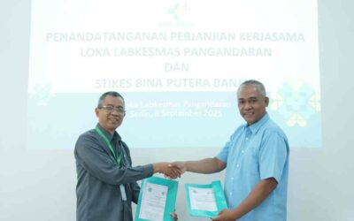 Penandatanganan Perjanjian Kerja Sama Loka Labkesmas Pangandaran dengan STIKES Bina Putera Banjar